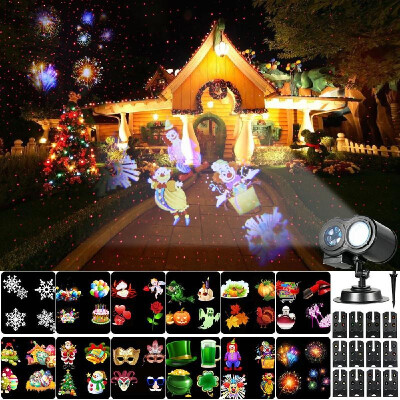 

Projection Light Animated Led Projector Remote Control Light Christmas Halloween Projector Lights with 12 Dynamic Animation Slides