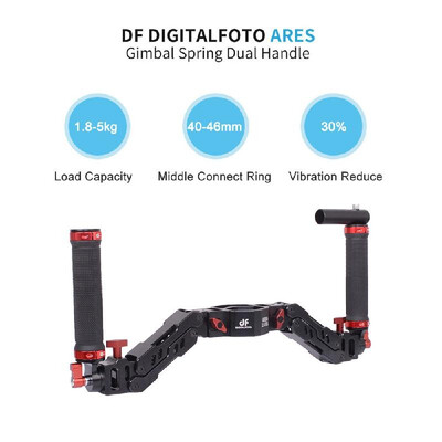 

DF DIGITALFOTO DH04 Solution Limited ABS Dual Spring Handle Dual Grip Gimbal Handle for Single-Handheld Gimbal for DJI Ronin  Zhi