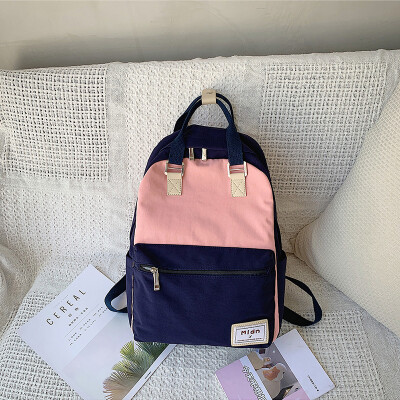 

Schoolbag female Korean high school ins wind wild sen college students campus backpacks ancient girl color backpack