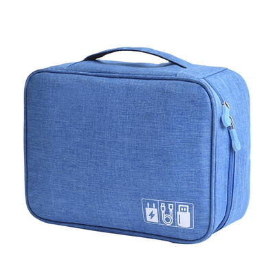 

Waterproof Travel Data Cable Storage Bags Daily Gadget Charger Zipper Packs