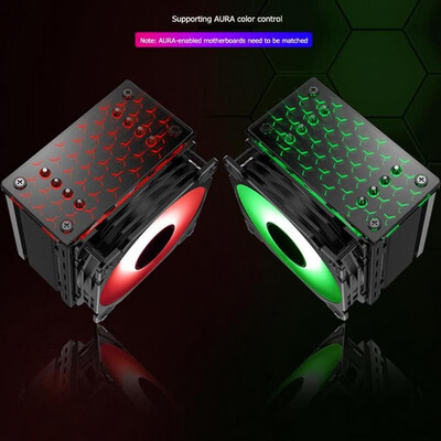 

JONSBO CR-201 120mm RGB CPU Cooler Fan 4 Heat Pipes Heatsink Cool Radiator