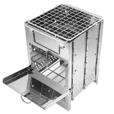 

Greensen Stainless Steel Foldable Barbecue Grill BBQ Stove Outdoor Camping Charcoal Grill