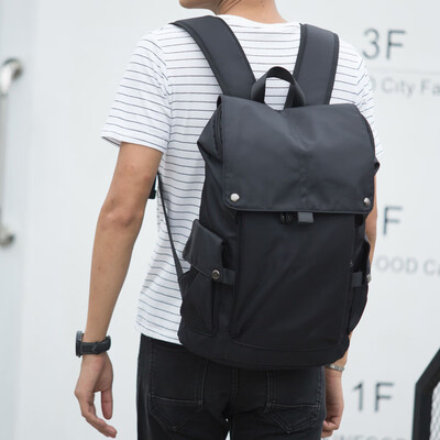 

Shoulder Bag Male Korean Chao Leisure Backpack Nylon Canvas Large Capacity Travel Bag Computer Bag for College&Middle School