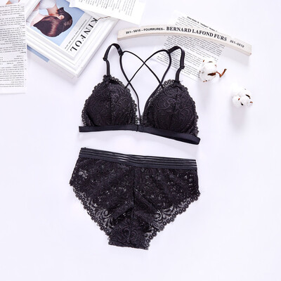 

〖Follure〗Woman Bra Set Comfortable Lace Front Button Bra Suit Sexy Lace Underwear