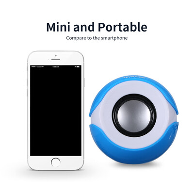 

Music Speaker Desktop Speaker Mini Music Speaker with 35mm Jack for LaptopMP3Smartphones Pink