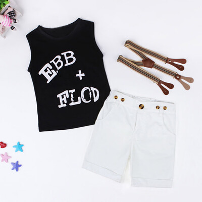

Infant Baby Boy Gentleman Shirt Tops Suspender Pants Shorts Kids Clothes Outfit