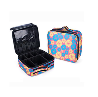 

Easy to Carry Travel Cosmetic Bag Cosmetic Bag Leather Storage Bag Large-capacity Adjustable Separation Cosmetic Case Cosmetic
