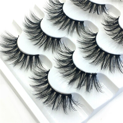 

Gobestart Luxury Makeup 5Pair 3D False Lashes Fluffy Strip Eyelashes Long Natural Party