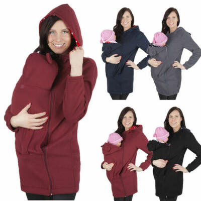 

Kangaroo Mom Baby Maternity Hoodies Multifunctional Warm Pullover Babywearing