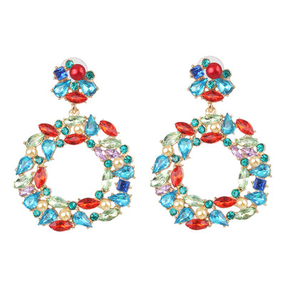 

2019 new Fashion za Brand crystal geometirc Drop Earring For Women Party Gifts ethnic Statement rhinestone Earrings Jewelry