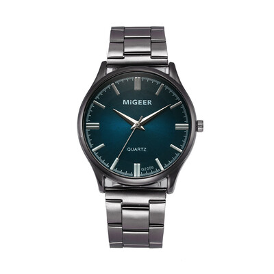 

Gobestart Fashion Man Crystal Stainless Steel Analog Quartz Wrist Watch