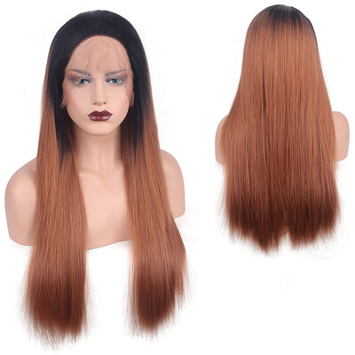 

〖Follure〗Sexy Curly Mixed Colors Synthetic Wigs Black Women Fashion Long Lace Front Wig