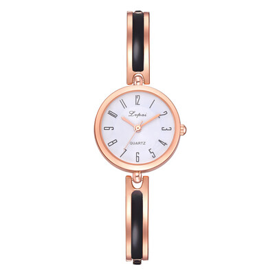 

Minimalism Women Watch Rose Gold Roman Numeral Disc Ladies Quartz Wristwatch Simple Bracelet Clock Bayan Kol Saati