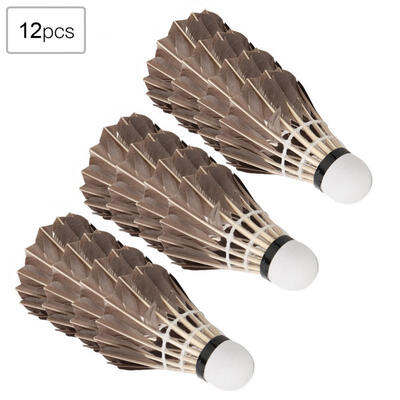 

Greensen 12PCS High Speed Goose Feather Badminton Balls Shuttlecocks Outdoor Indoor Training