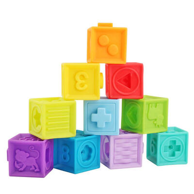 

10pcsset Kids 3D DIY Assembling Building Block Soft Puzzle Educational Toy
