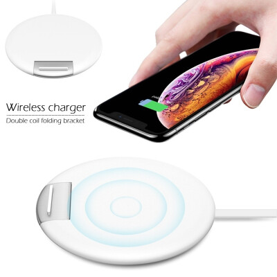 

Z6 Mobile Phone Double Coil Folding Bracket Charger Fast Charging Wireless Charger