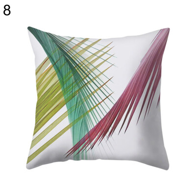 

Leaf Printed Square Cushion Cover Throw Pillow Case Car Home Sofa Decoration