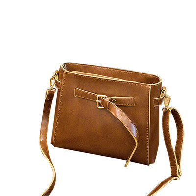 

Women Zipper Shoulder Bags PU Bucket Female Crossbody Messenger Bags Girls Party Knot Purse Pouch