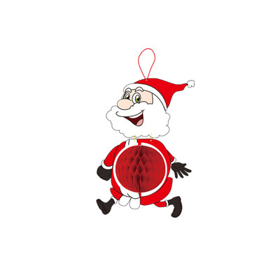 

〖Follure〗Christmas Santa Hanging Flag Deer Reindeer Santa Elk Banner Pull Flag Decor