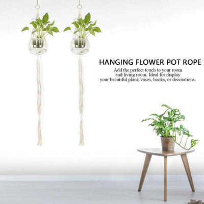 

Greensen Plant Hanger Flower Pot Holder Hanging Plants Basket Cotton Rope for House Wall Decor