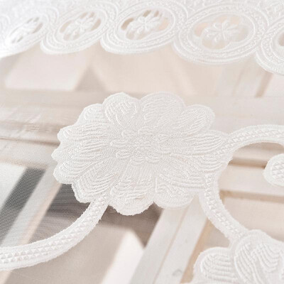 

Peony Flower Sheer Curtain Window Screening Window Rod Pocket Curtain Panel for Living Room Bedroom Dining Room 39"X51" 1 Panel