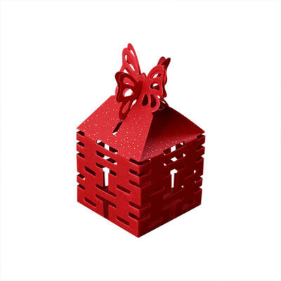 

Wedding Candy Box Festival PartyGift Treat Chocolate Wrappers Bags Hollow Butterfly Decorative Bridal Favor Holders Gift Box