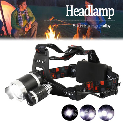 

6000 LM Lumens 3 x XML CREE T6 LED Rechargeable Head Torch Headlamp Lamp Light