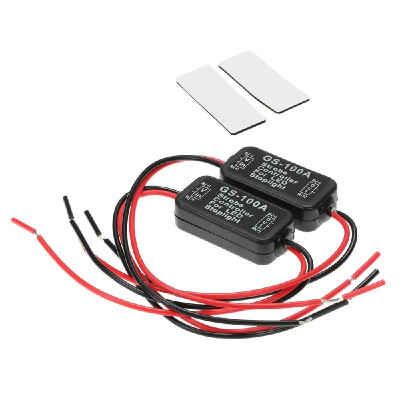 

2 PCS GS-100A Flash Strobe Controller Brake Light Flasher Module for Car LED Brake Stop Tail Lamp DC 6-30V