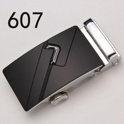 

Fashion Mens Business Alloy Automatic Buckle Unique Men Plaque Belt BucklesRatchet Men 35cm Apparel Accessories GH20