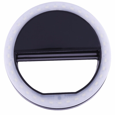 

Black Portable Selfie Ring Light For Mobile Phone Led Flash Fill Lamp