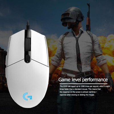 

Logitech G102 Gaming Mouse Programmable Buttons 6000DPI RGB Wired Mouse