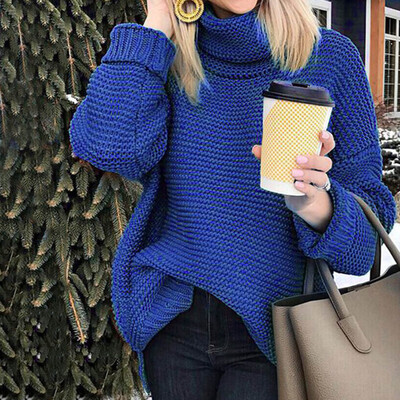 

Tailored Womens Fashion OL Commuting Pure Color Fashion Easy Knitted Loose Sweaters