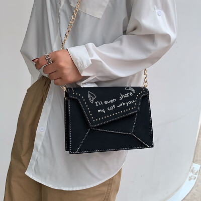 

Senior sense Sen womens bag 2019 new wild gas scrub chain bag summer small fresh ins messenger bag