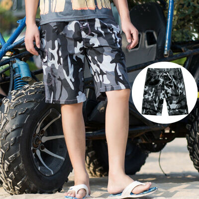 

Men Camouflage Beach Shorts Casual Surf Board Swimwear Gym Sports Short Pants