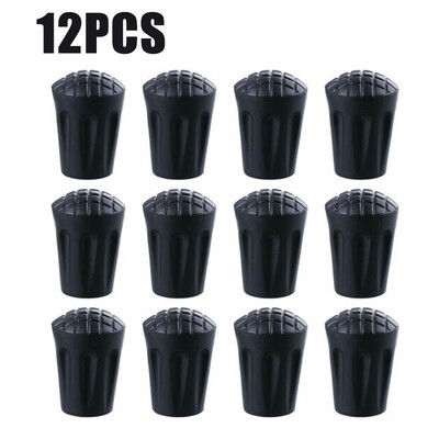 

12Pcs Rubber Trekking Poles Tips Walking Stick Tip For Hiking Trekking Pole Set