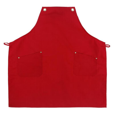 

Canvas Long Waist Aprons Pocket Pure Color Catering Chef Waiter Bar Apron
