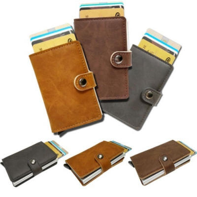 

Men´s Leather Slim Money Clip Front Pocket Wallet Thin Credit Card Holder New US