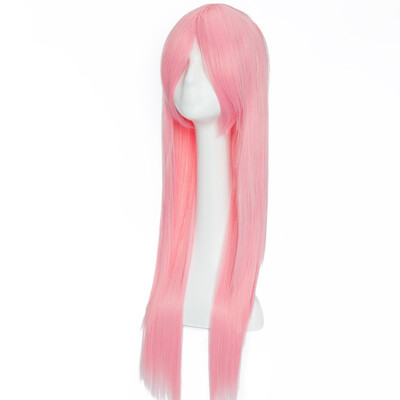 

Silvery Gray Cosplay Wig with Bangs 13 Colors Heat Resistant Synthetic Wig Long Straight Vogue Anime for Women Girls Lady Fashion