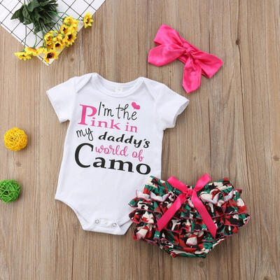 

Infant Newborn Kids Baby Girls Fashion Summer Romper Outfits Set Clothes