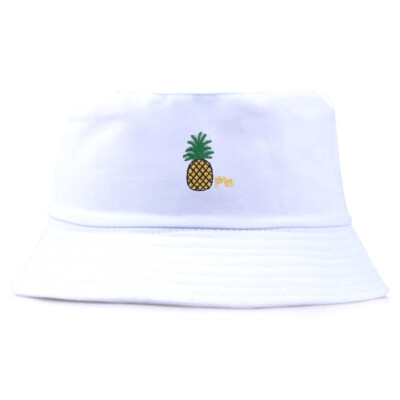 

Unisex Women Men Pineapple Print Summer Bucket Hat Outdoor Beach Sun Hats Party Street Fisherman Hats