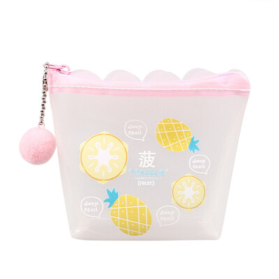 

Toponeto Cartoon Transparent Cute Coin Purse Student Change Small Object Storage Bag