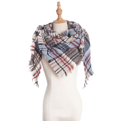 

Triangle Winter Scarf Fashion Warm Scarf For Women Winter Cashmere Scarf Women Scarf Plaid Blanket Pashmina Shawls And Scarves