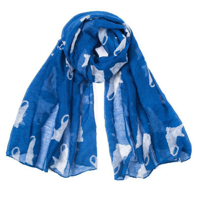 

Gobestart Winter Women Lady Warm Fashion Cartoon Cat Pattern Cute Scarf Wrap Shawl