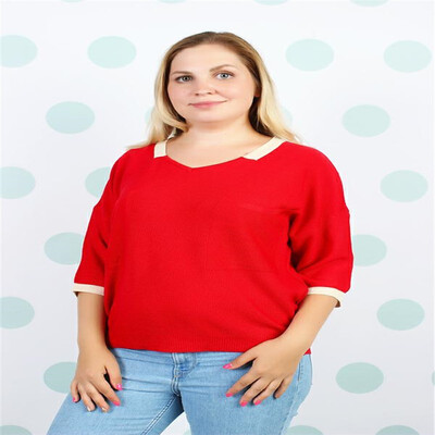 

Thin loose thread flat collar pocket short sleeve pullover T-shirt jacket