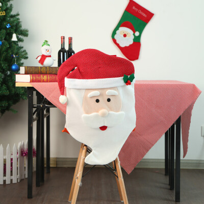 

Toponeto Christmas Santa Claus Hat Chair Cover Dinner Decor Party