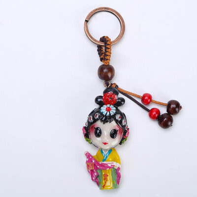 

Beijing Opera Facebook Keychain Chinese Style Featured Gift Pendant