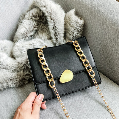 

French Minority Girls 2019 High Feeling Ocean Square Bag Chain Single Shoulder Slant Bag ins Girls Bag