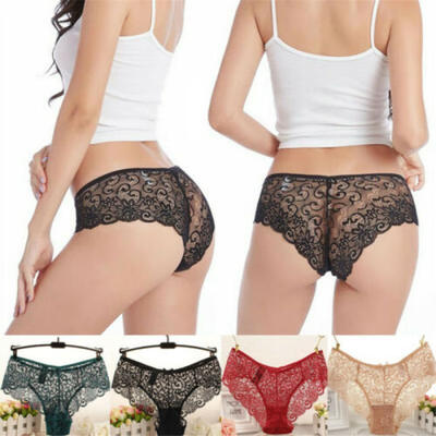 

Ladies Sexy Women Lace Panties Bikini Lingerie Soft Underwear Briefs Knickers