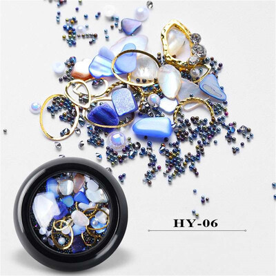 

Toponeto Shining Diamonds Dazzling Marine Style Nail Sticker Sequins Nail Art Decoration