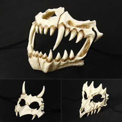 

2019 New Cosplay Resin Mask The Japanese Dragon God Mask Eco-friendly Animal Theme Party Animal Halloween Skull Mask